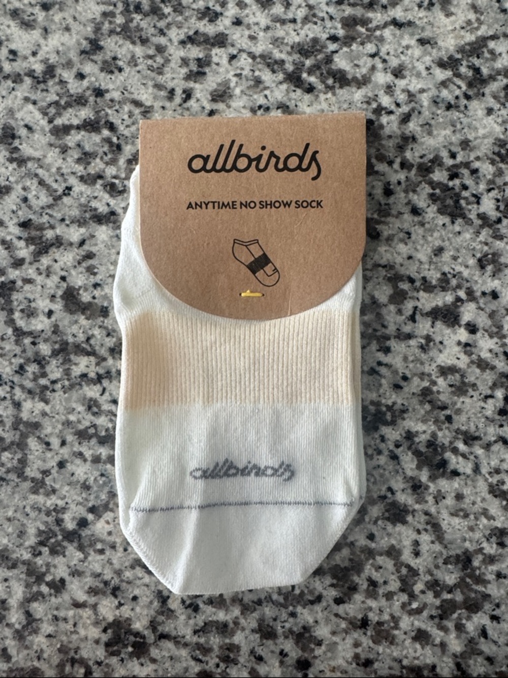 allbirds Cream Anytime No-Show Athletic Sock
